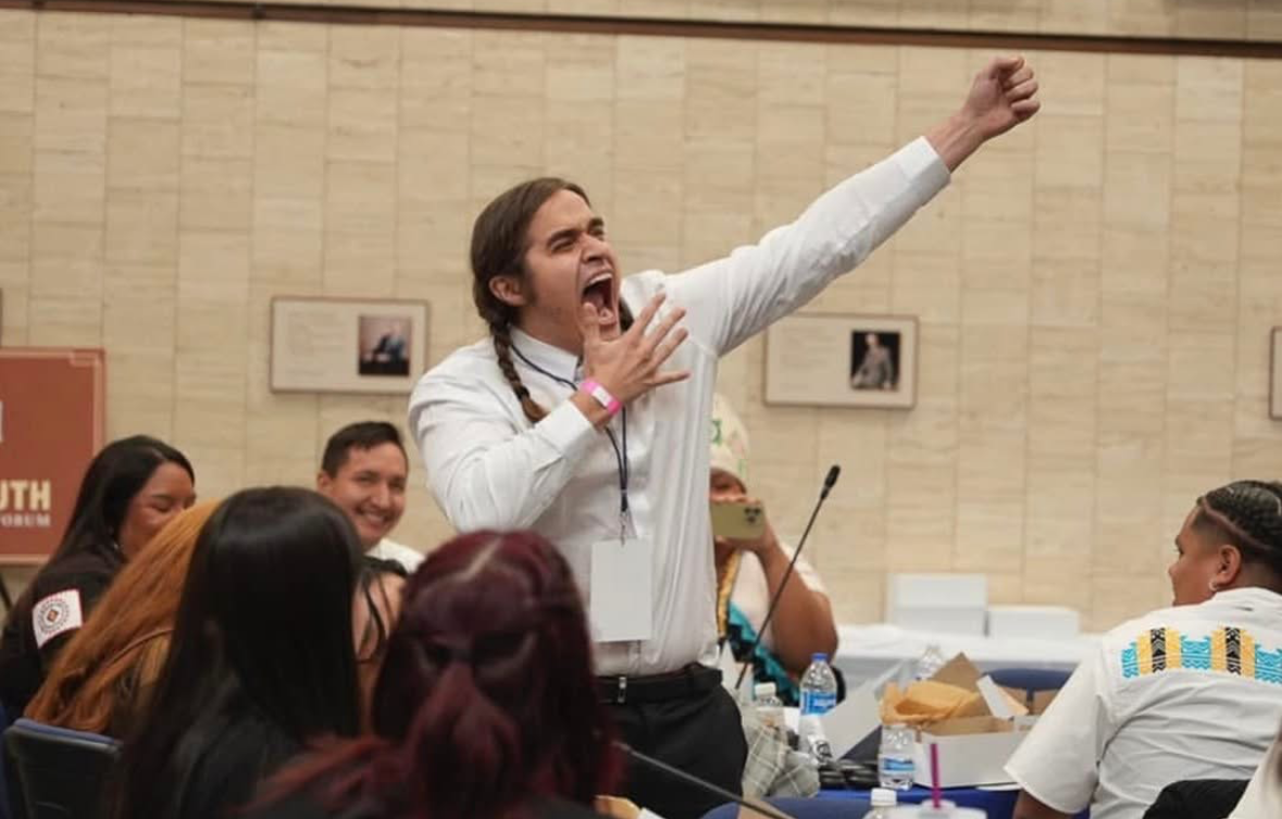 Luke speaking with passion